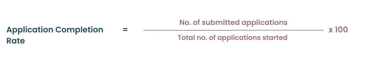 How to Calculate Application Completion Rate? 