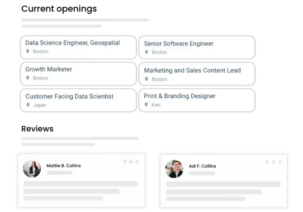 Career Pages
